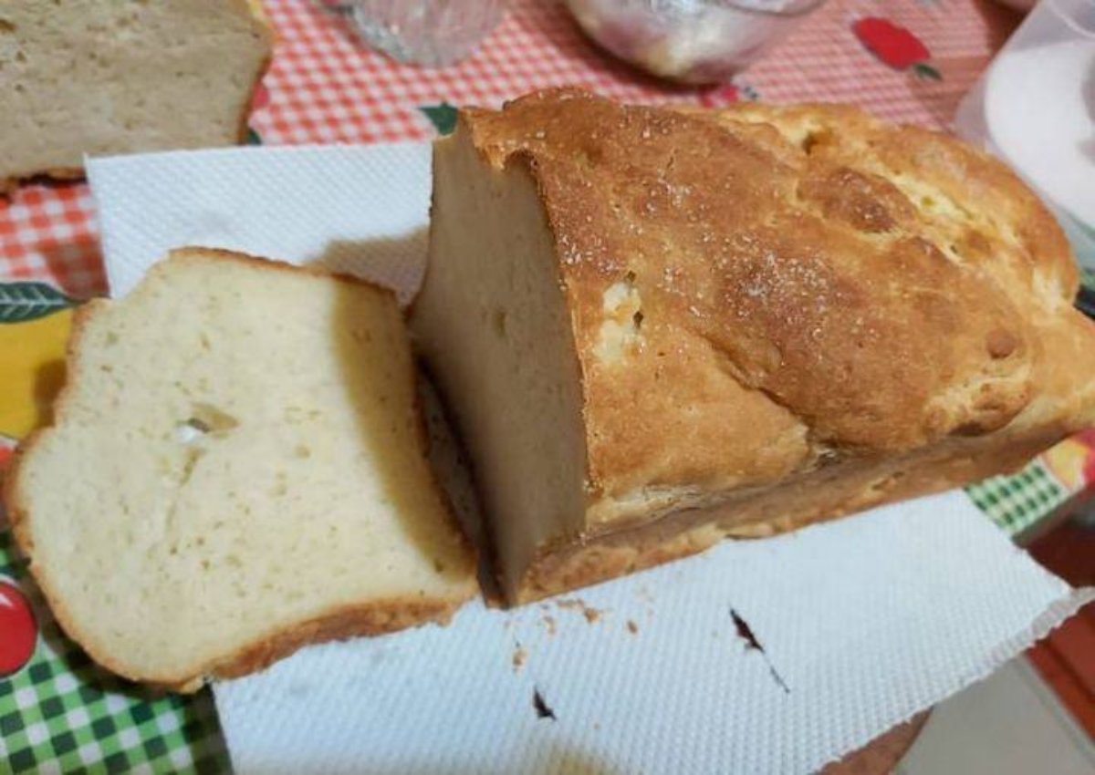 Pan de molde lactal de harina de yuca y maicena