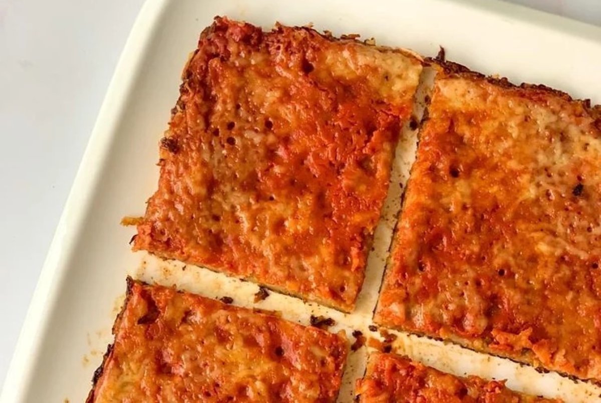 Pizza con masa de papa y boniato