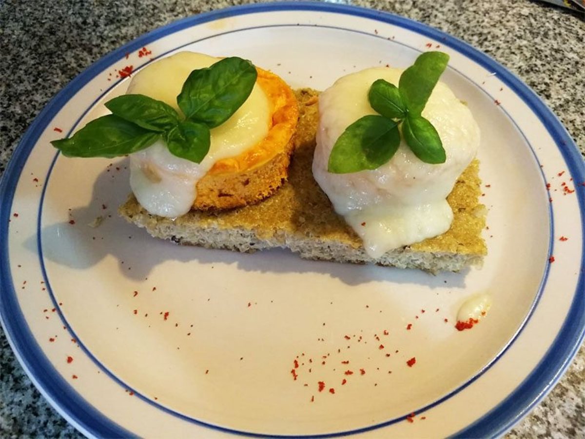 Flan de Calabaza con Pastel de Quinoa