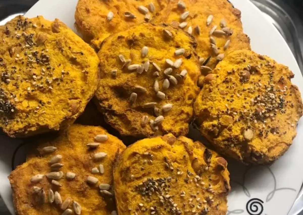 Hamburguesas veggie de garbanzo y calabaza.