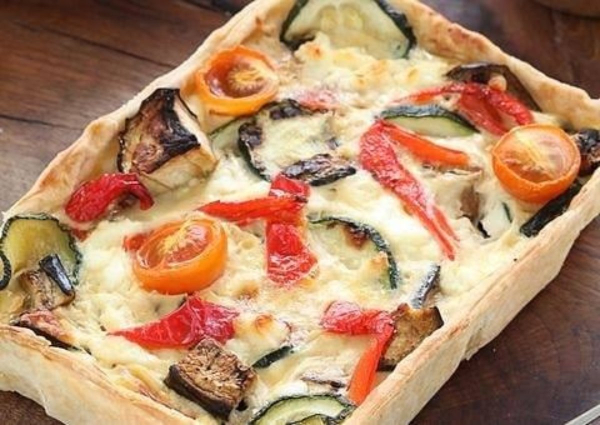 TARTA DE VERDURAS ASADAS