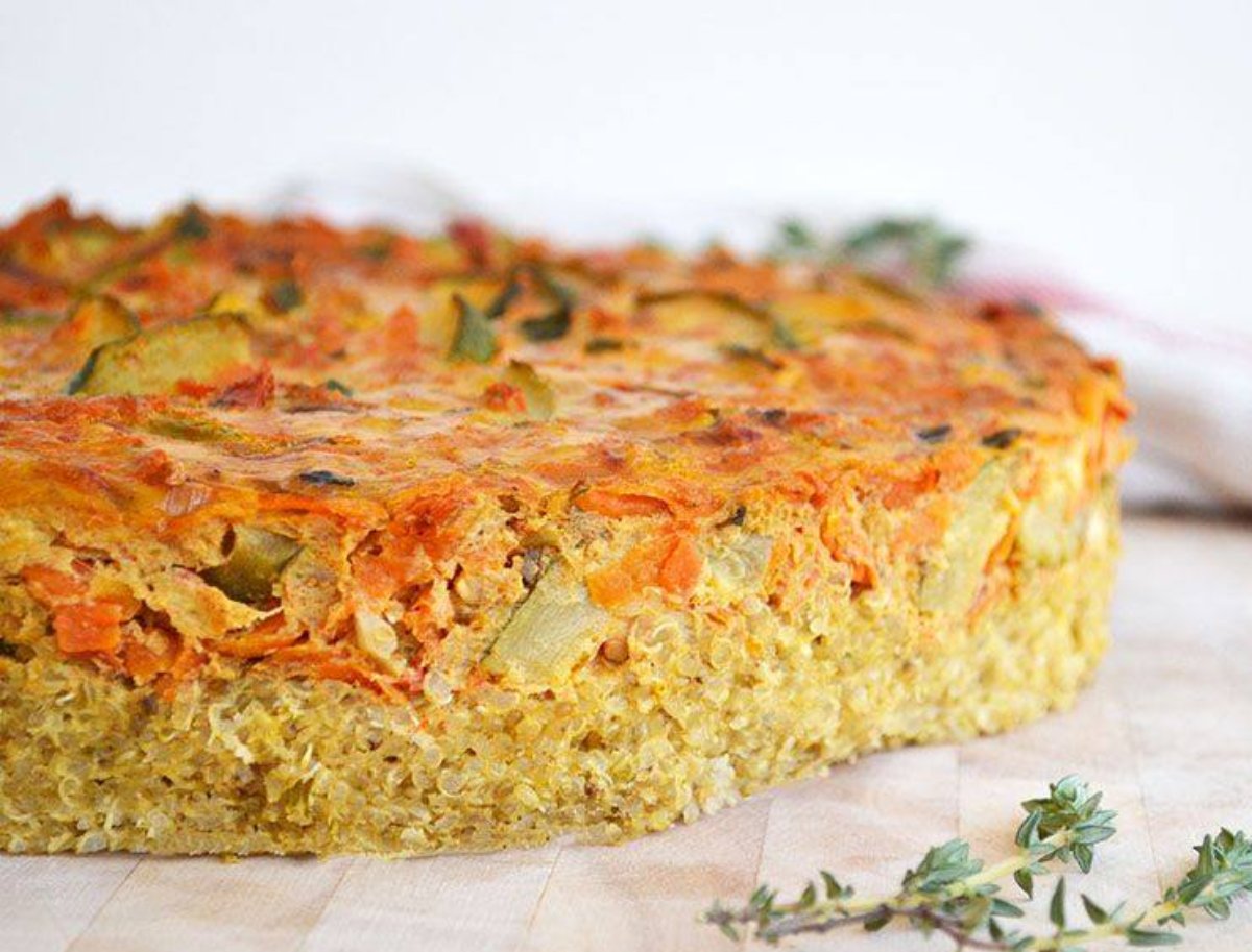 Tarta de quínoa y verduras