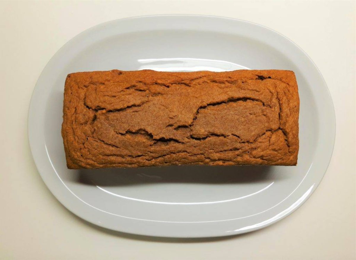 BUDÍN INTEGRAL DE PERA Y MANZANA. SIN AZÚCAR.