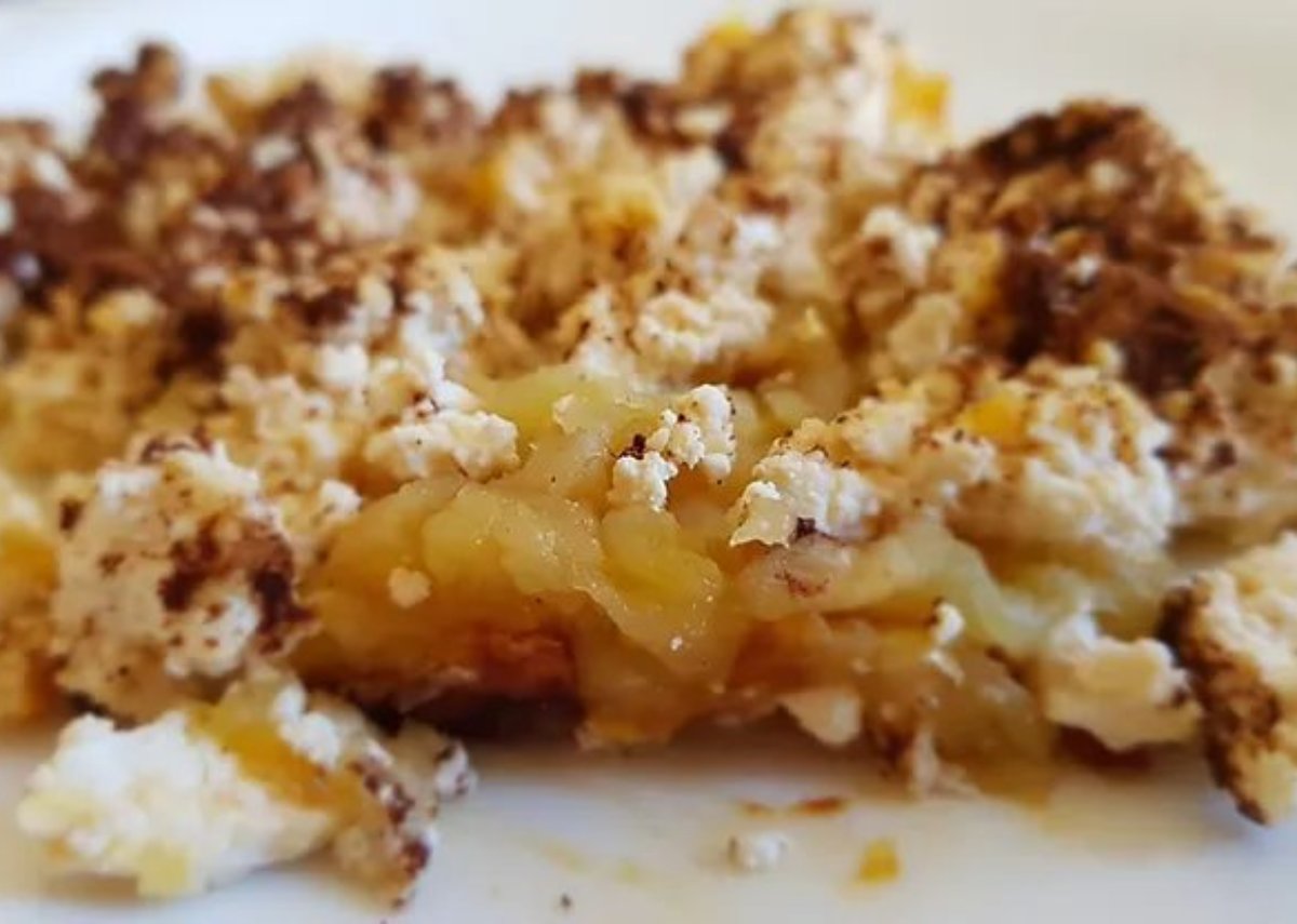 Tartina de manzana y ricota