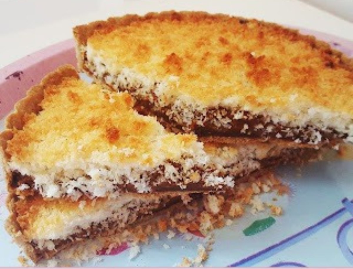 Tarta de coco. Fit & Healthy. Sin azúcar ni harinas refinadas