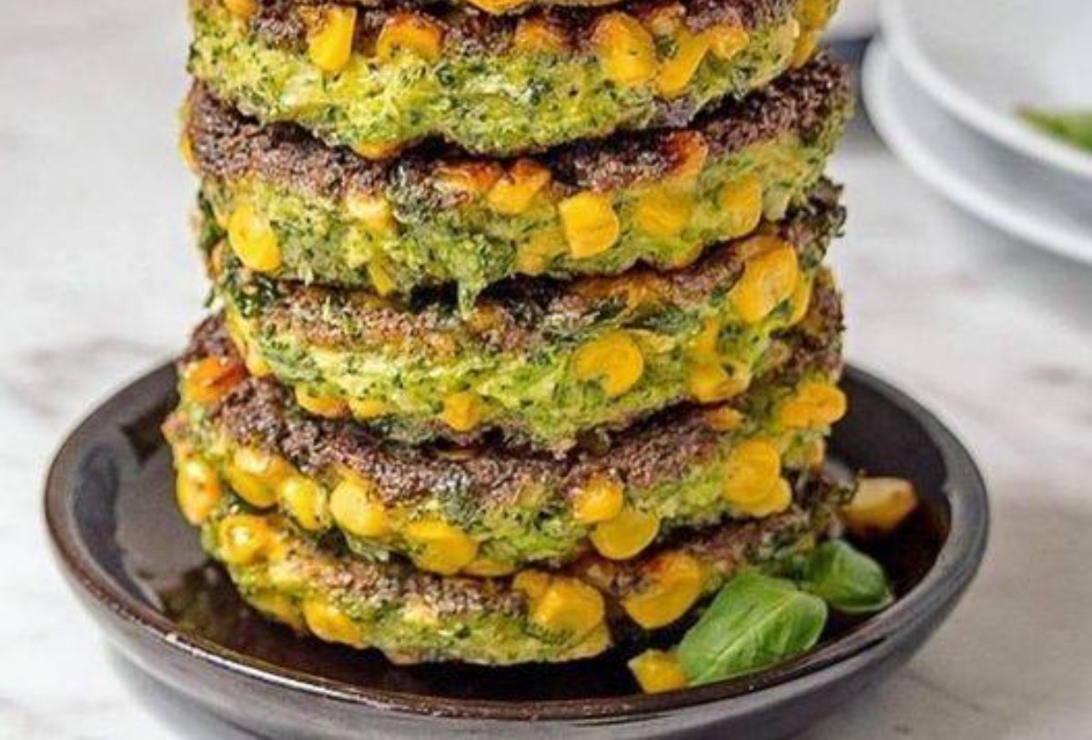 Hamburguesas brócoli y choclo