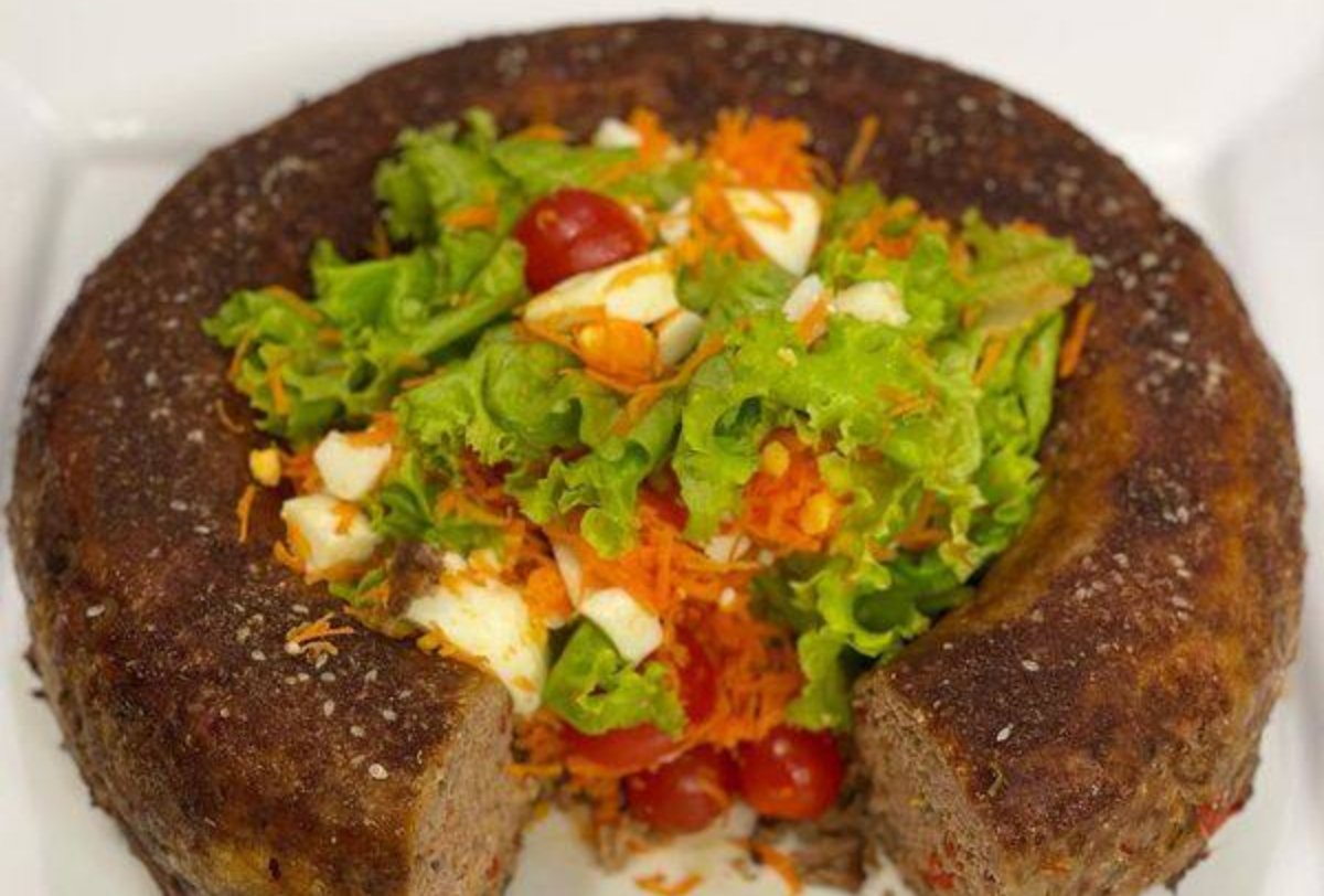 Budín de carne frío