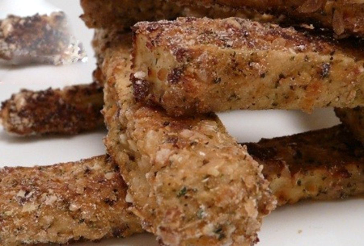 Palitos de calabacín, crujiente y sano snack