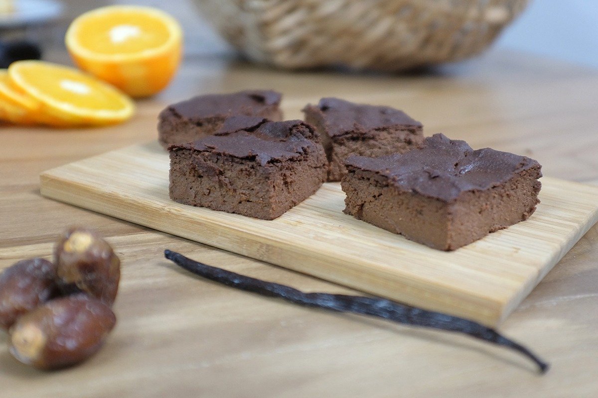 Brownie de chocolate y avellanas