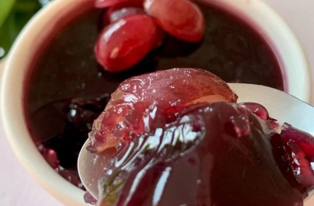 Mermelada de uva saludable
