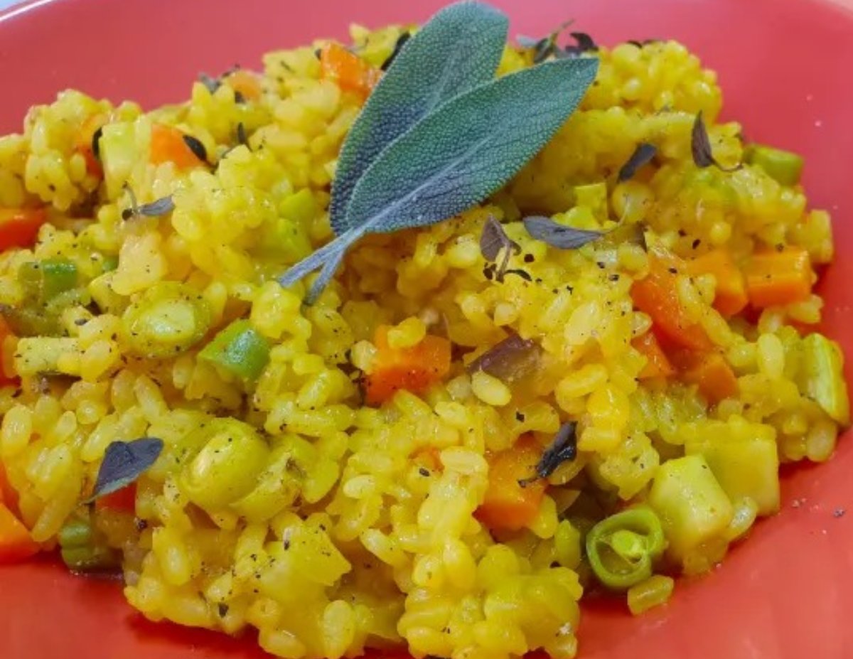 Risotto de Verduras Vegano: