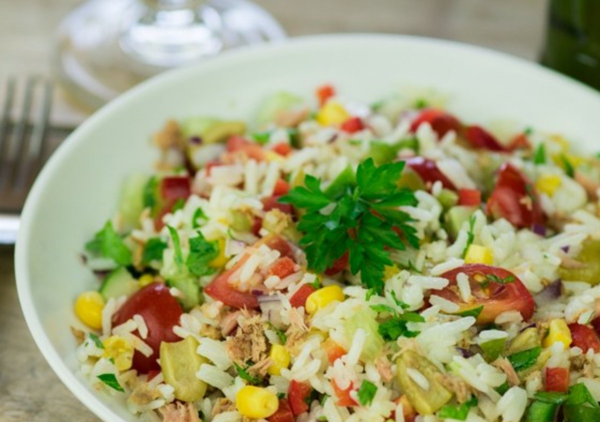 Ensalada de arroz (ensalada de verano)