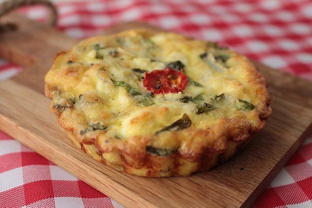 Quiche sin harina de espinacas y ricotta