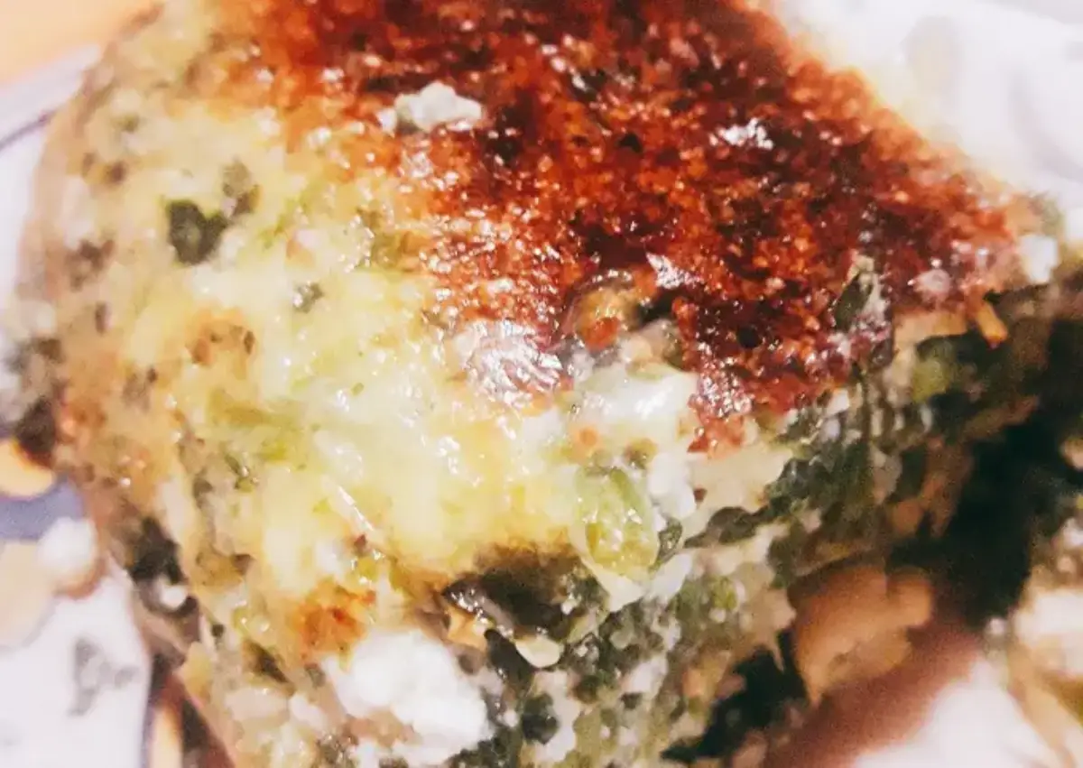 Budín de espinaca ricota leche de coco sin tacc.