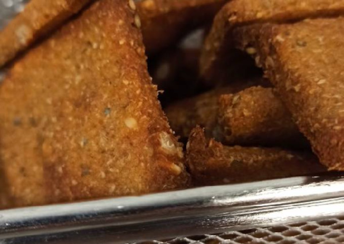 Crackers/galletas saladas de avena y semillas