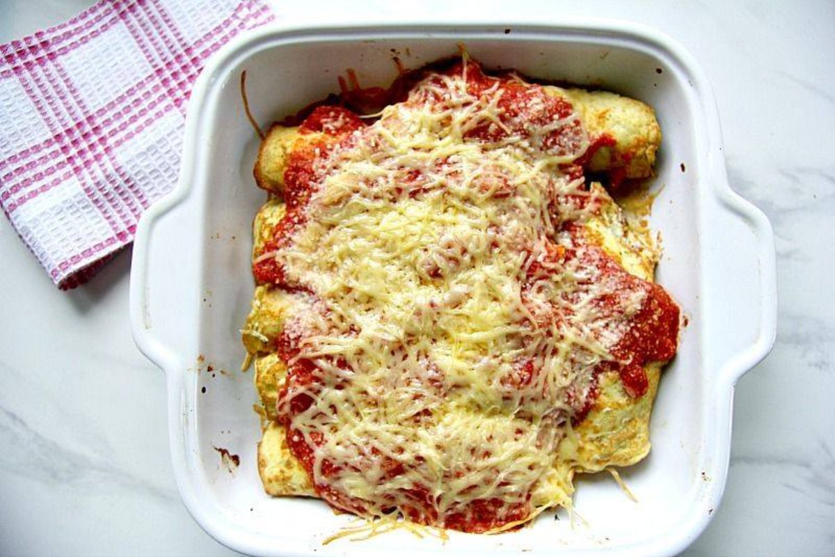 Canelones de brócoli ricotta