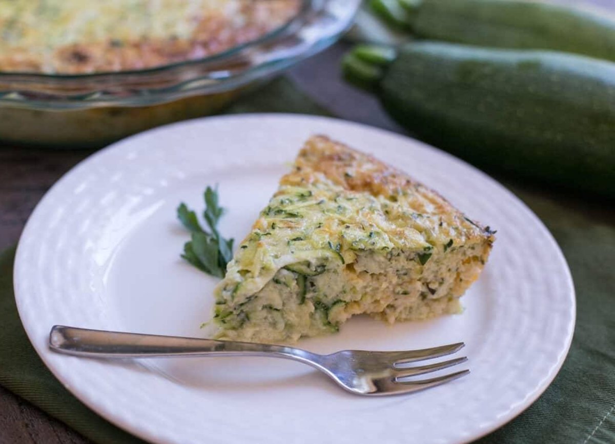 Quiche de calabacín sin corteza