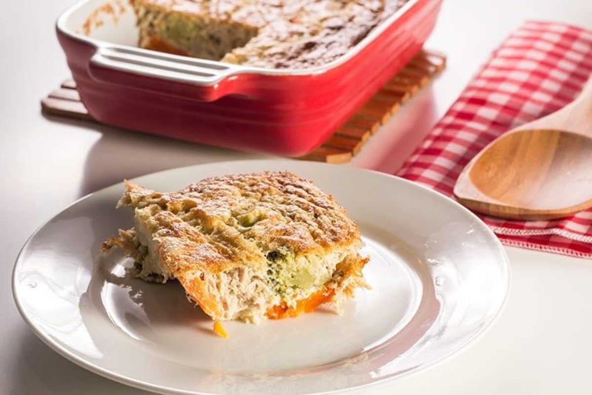 Pastel de atún con verduras