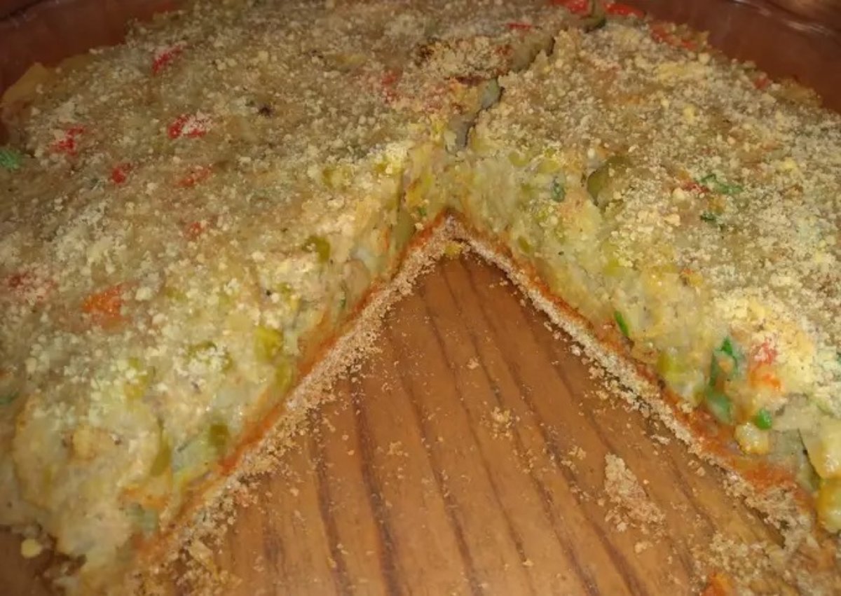 Tarta de atún con masa integral