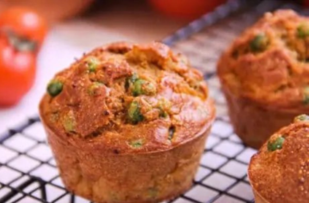 MUFFINS SALADOS DE GUISANTES