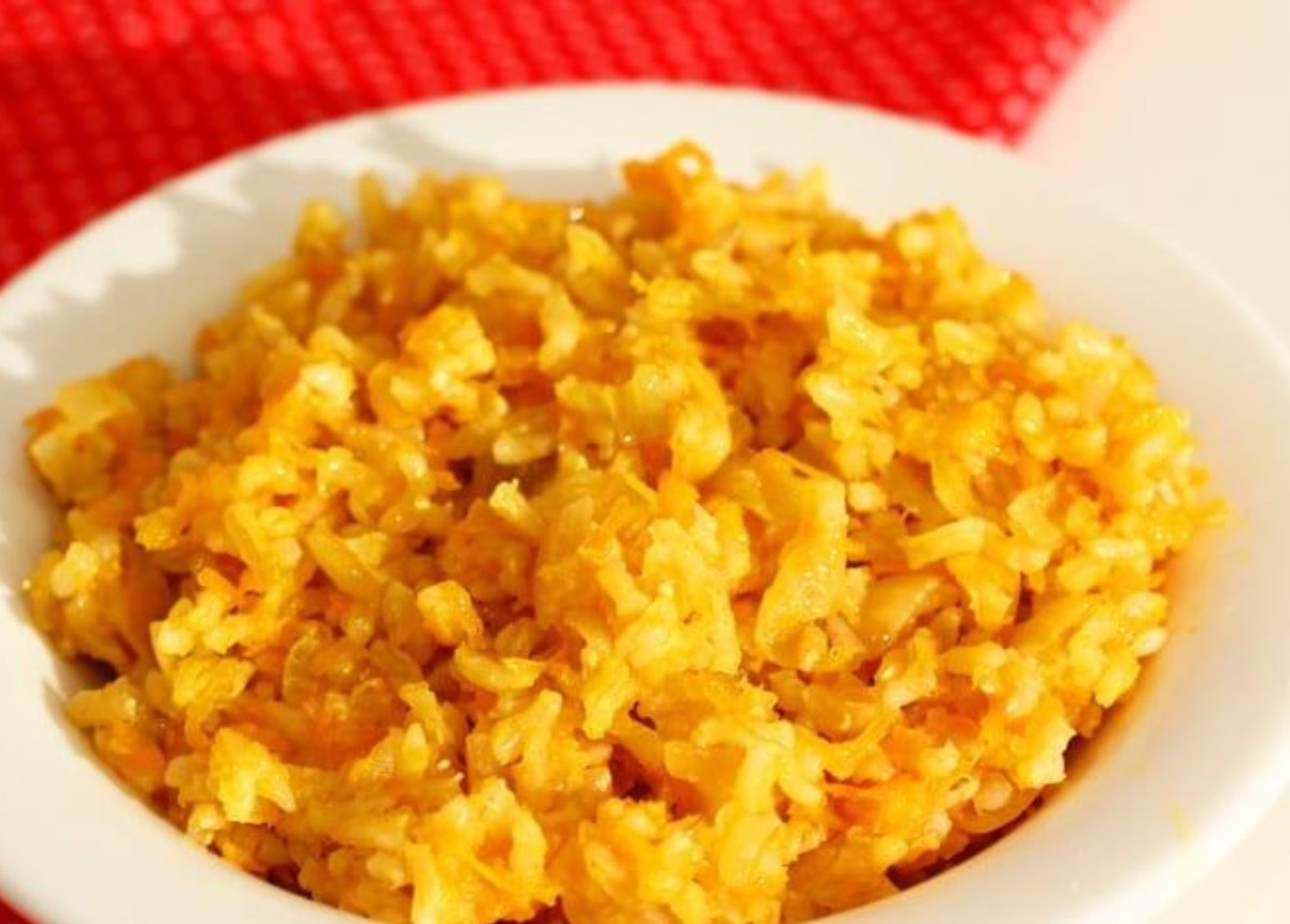 Arroz integral con zanahorias