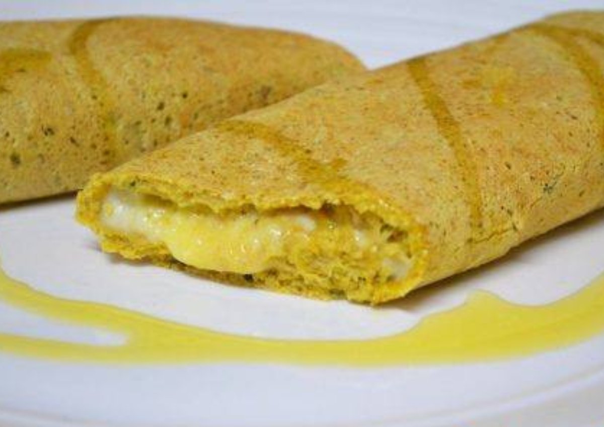 Tortita de avena con atún en la masa