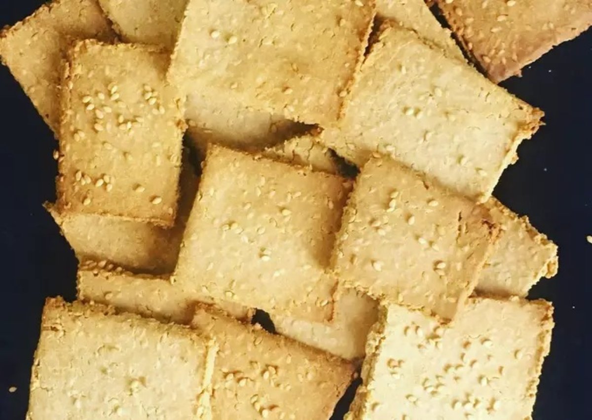 Crackers de sésamo