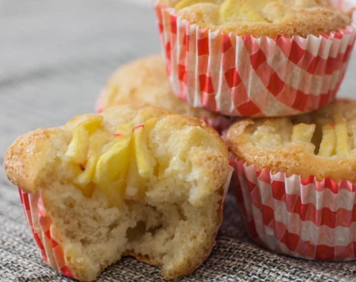 MUFFINS DE MANZANA SIN HARINA, SIN AZÚCAR