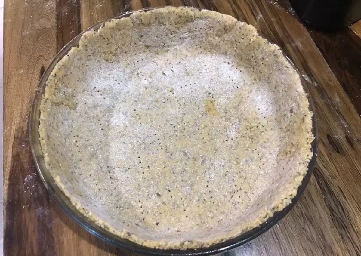 Masa de tarta casera (harina de garbanzo+harina integral)