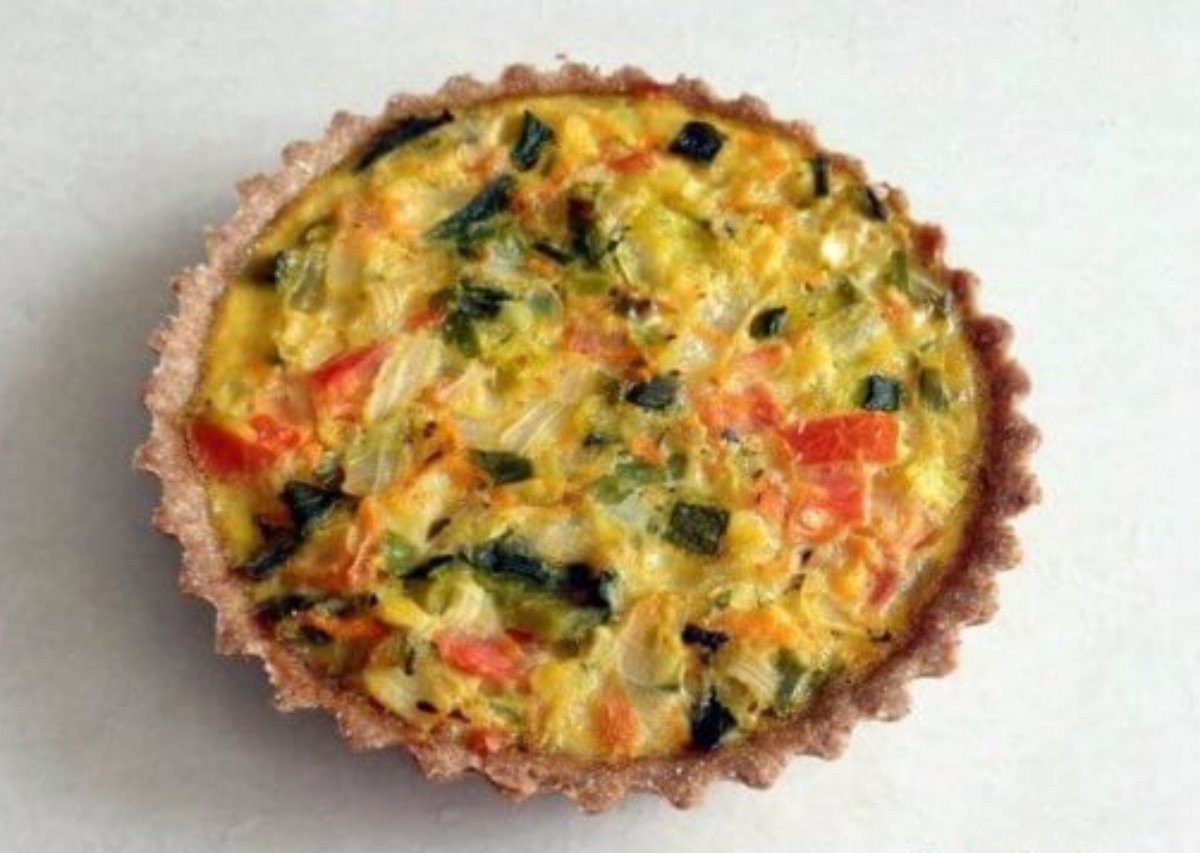 Tartita integral de vegetales