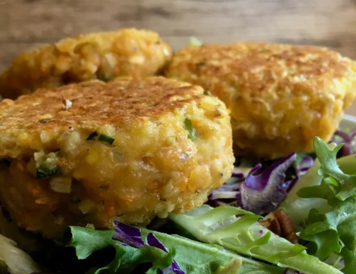 HAMBURGUESAS DE LENTEJA ROJA Y AVENA