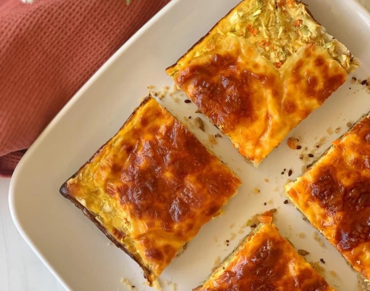 Tarta de zucchini, zanahoria y cebolla Sin gluten