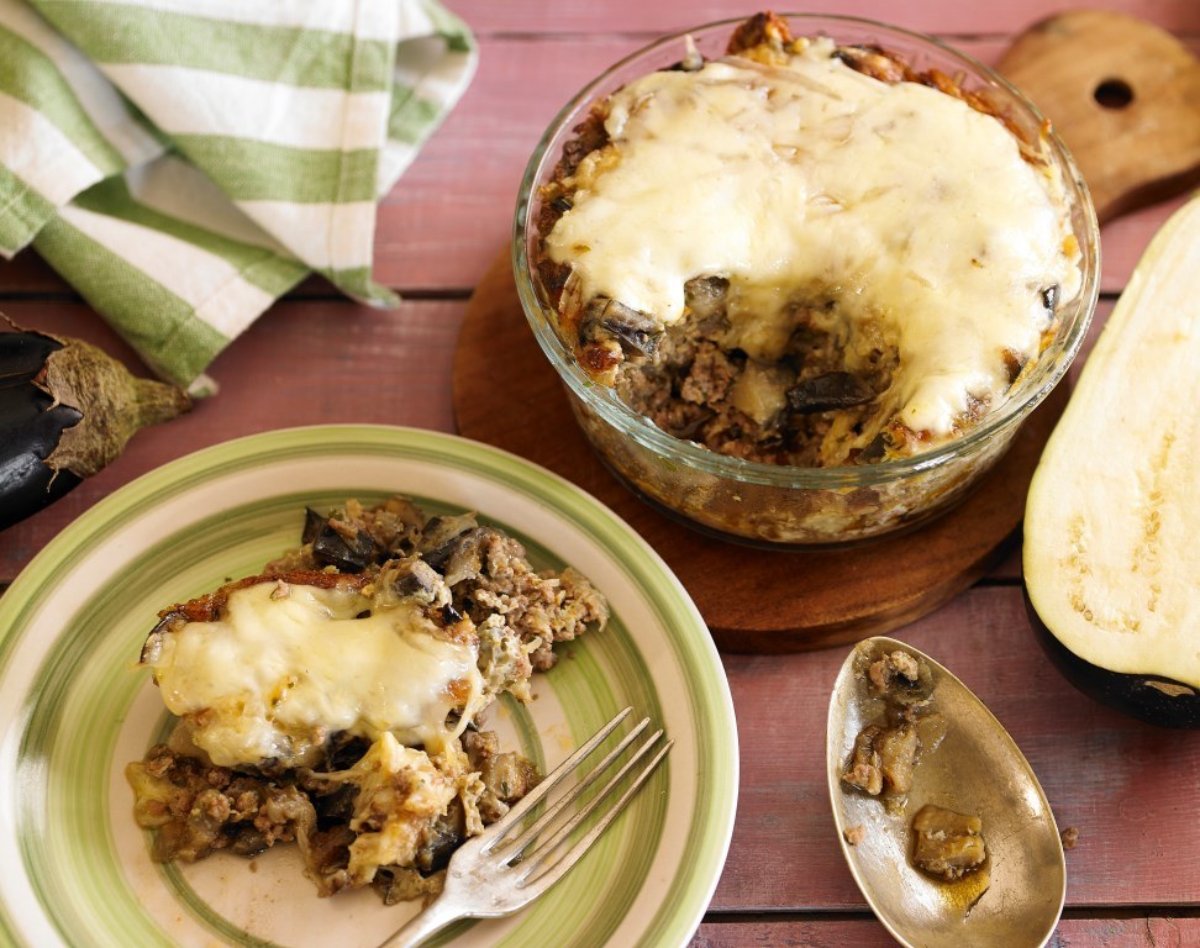 BUDÍN DE BERENJENAS Y CARNE.