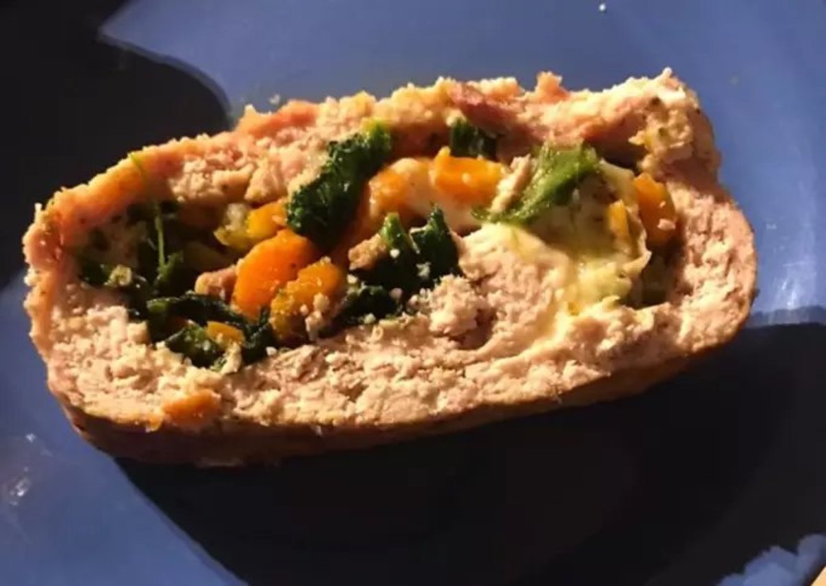 Arrollado de pollo keto/ sin harina