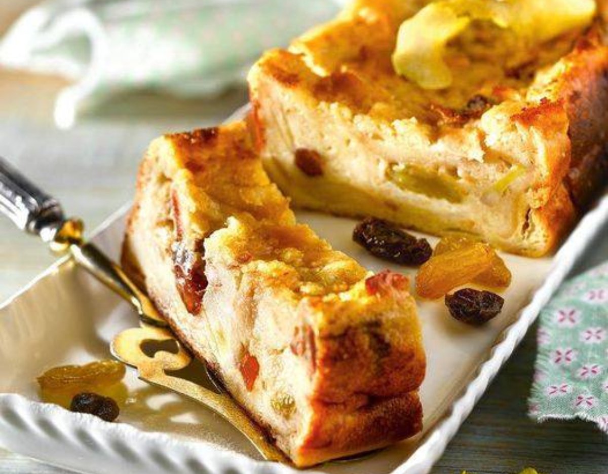 Pudin de plátano. Sin leche y sin azúcar