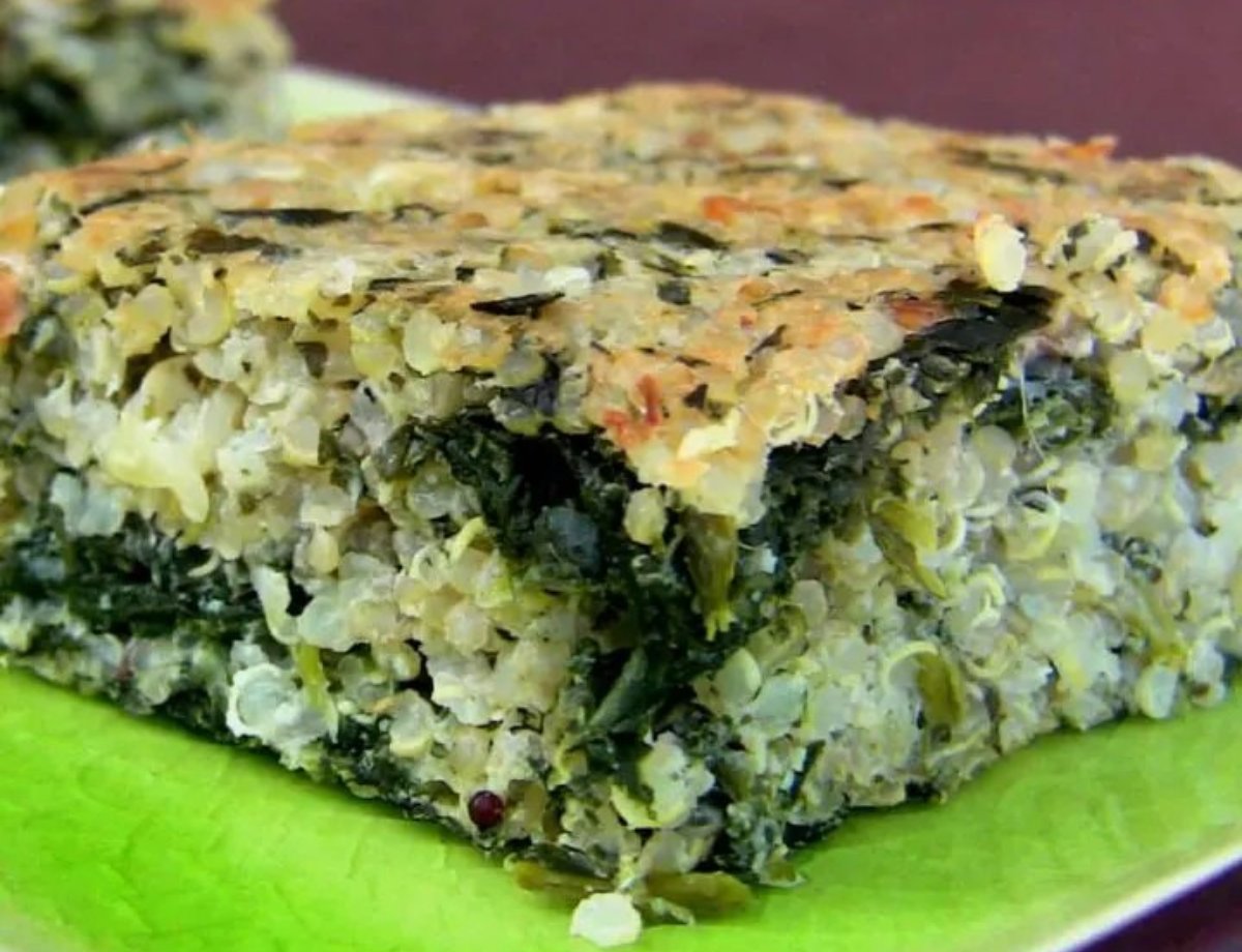 Barras de espinacas y quinoa