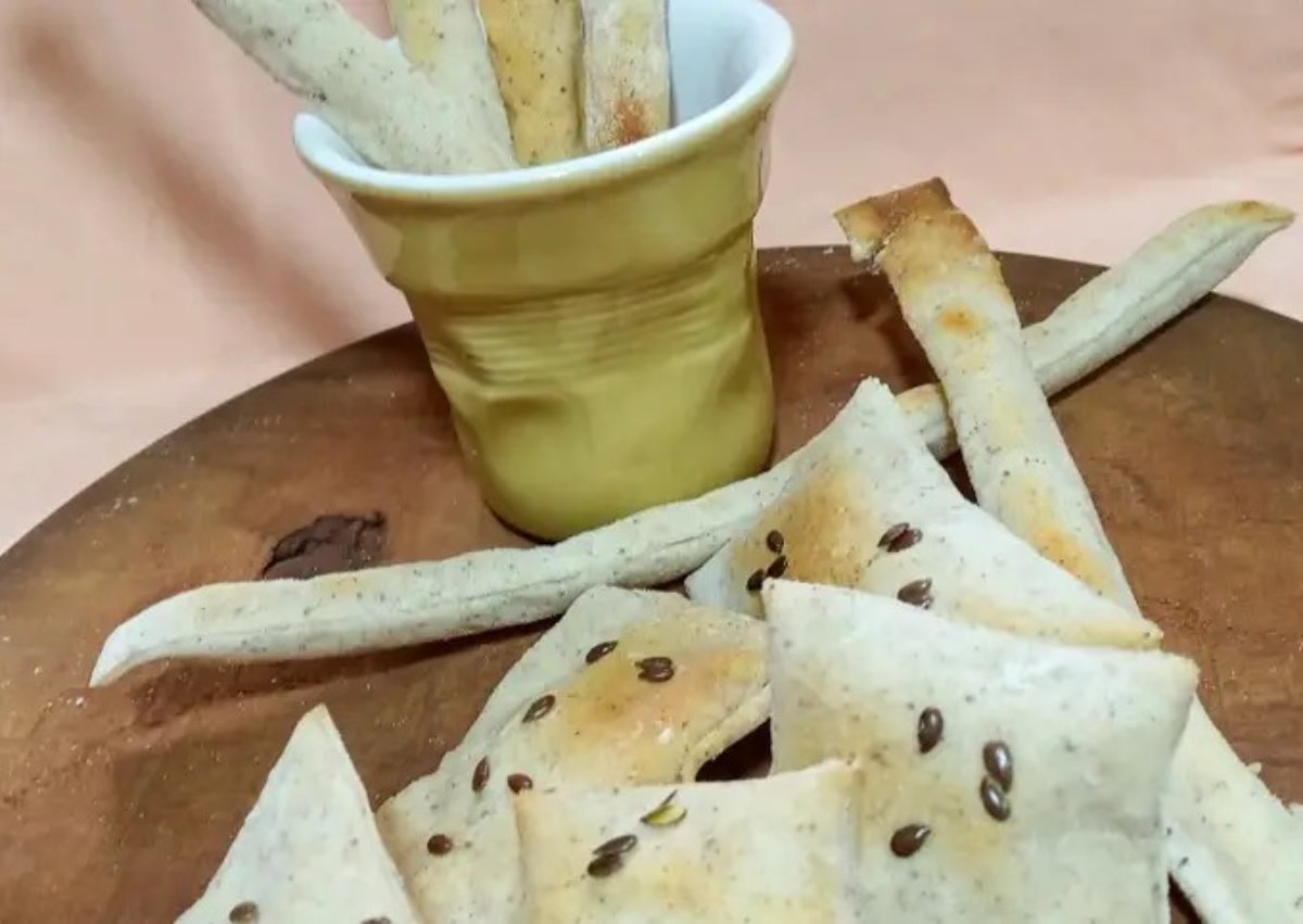 Talitas y crackers sin gluten, sin lácteos, sin huevo