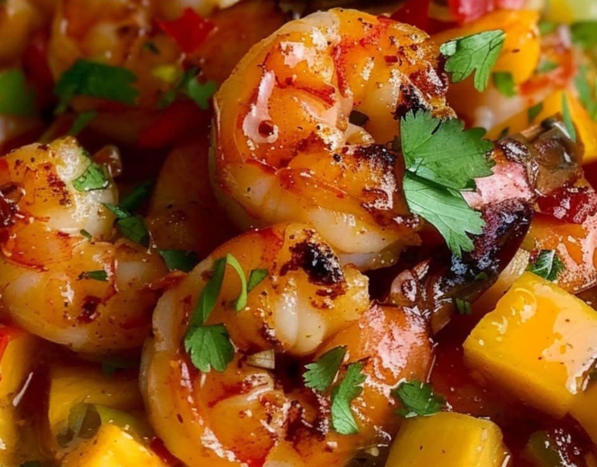 Camarones en Salsa de Mango y Chipotle