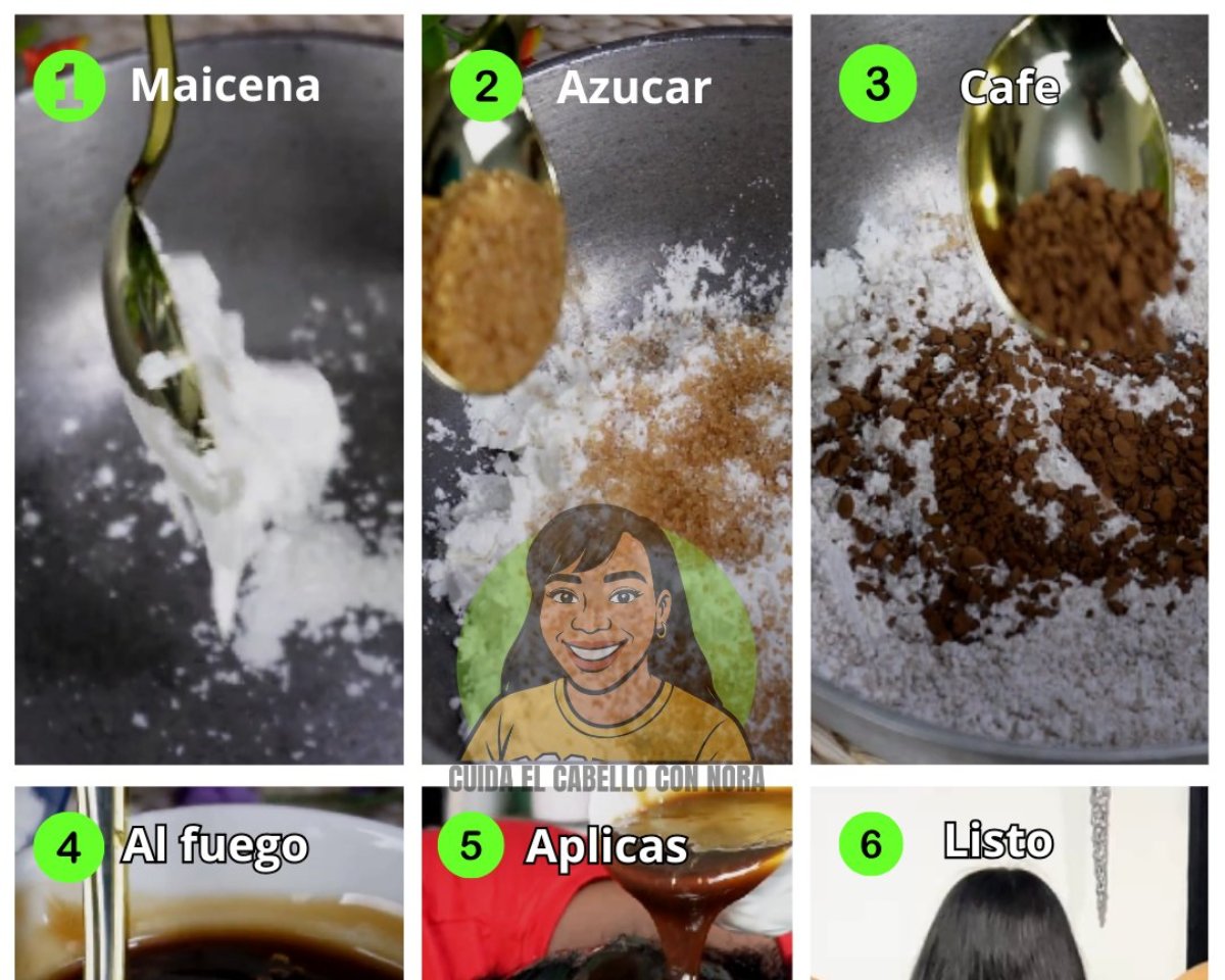 Keratina Casera para Alisar el Cabello con Maicena y Café Paso a Paso