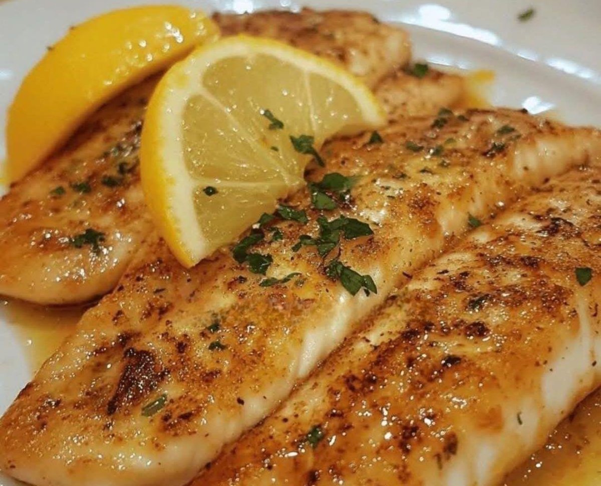 Filete de Pescado con Mantequilla de Limón