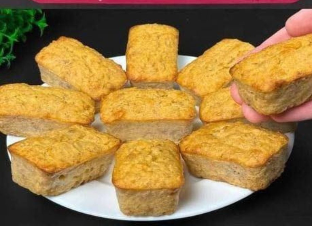 Pastel de avena y manzana