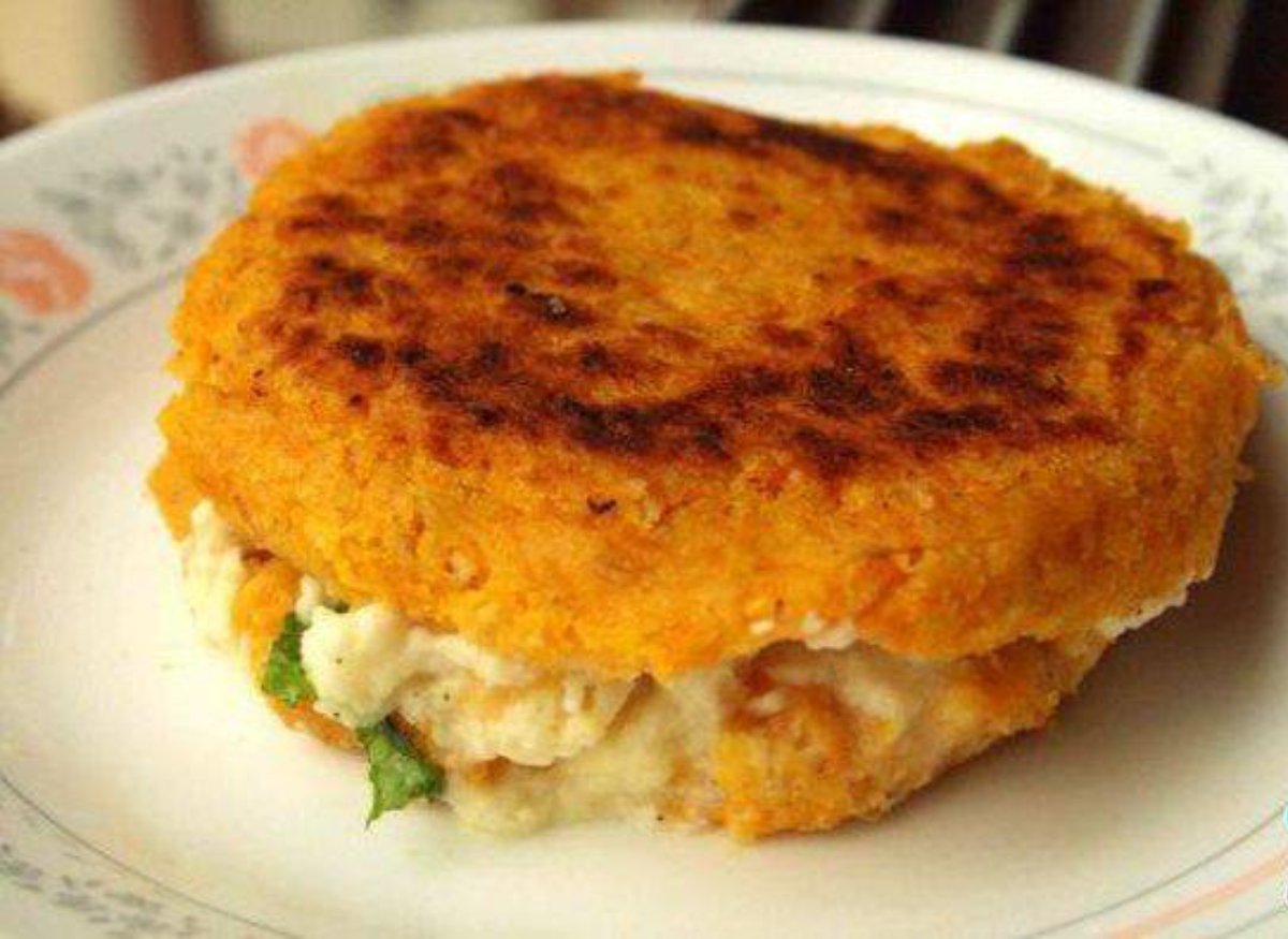 Arepa de auyama sin harina de maíz