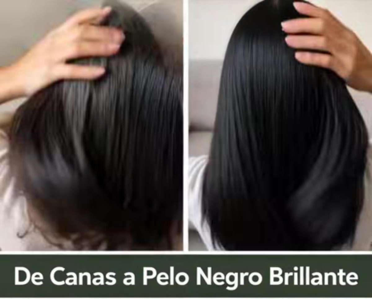 Solución natural para canas cabello más negro en minutos y crecimiento acelerado 👇 Para más recetas escribe algo… ¡Gracias!