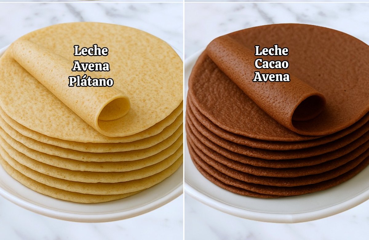 4 Recetas Saludables de Crepes con avena