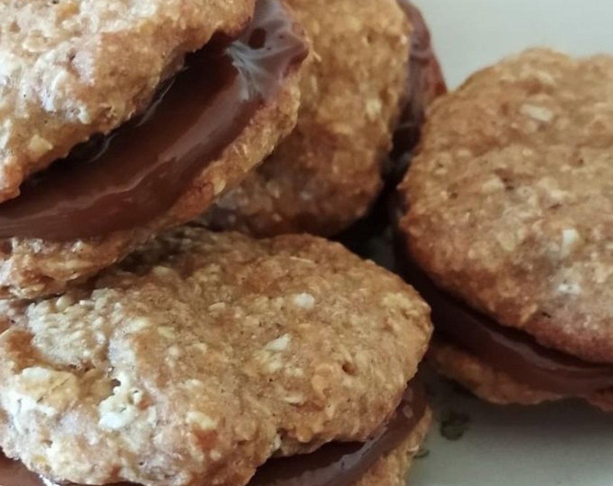 Alfajores de banana y avena SIN AZÚCAR