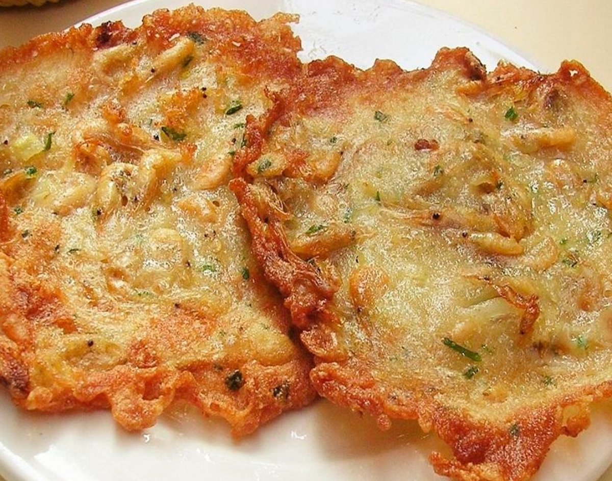 Tortitas de camarón seco