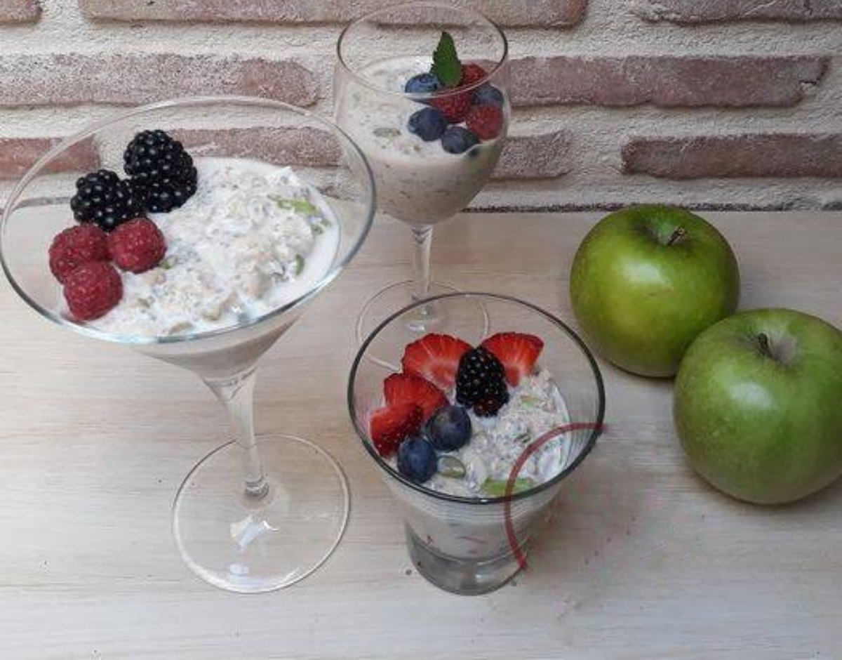 BIRCHER MUESLI de quinoa – sin gluten, sin lácteos, sin azúcar, sin avena