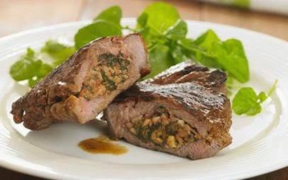 Bifes rellenos bajas calorías