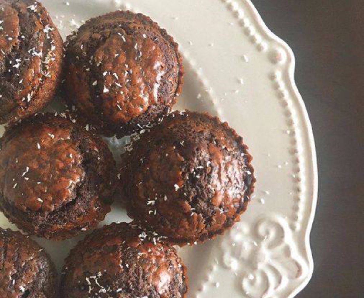 Hoy salieron unos muffins de chocolate bieeeen húmedos!