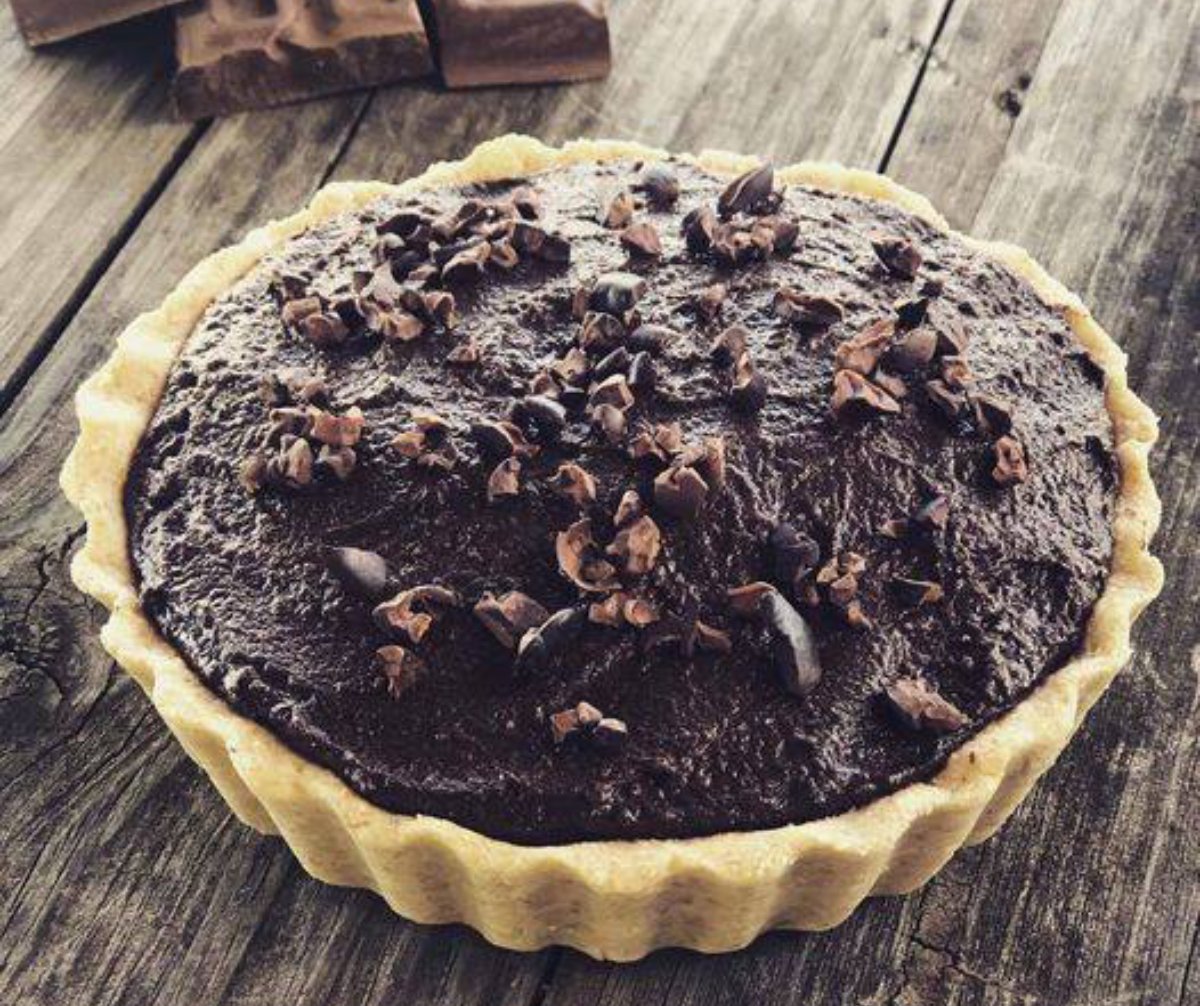 TARTA VEGANA DE MOUSSE DE CHOCOLATE